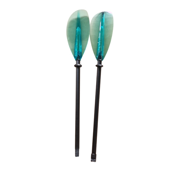 2-Piece Fibreglass Shaft with Polycarbonate Blade Kayak Paddle Blue