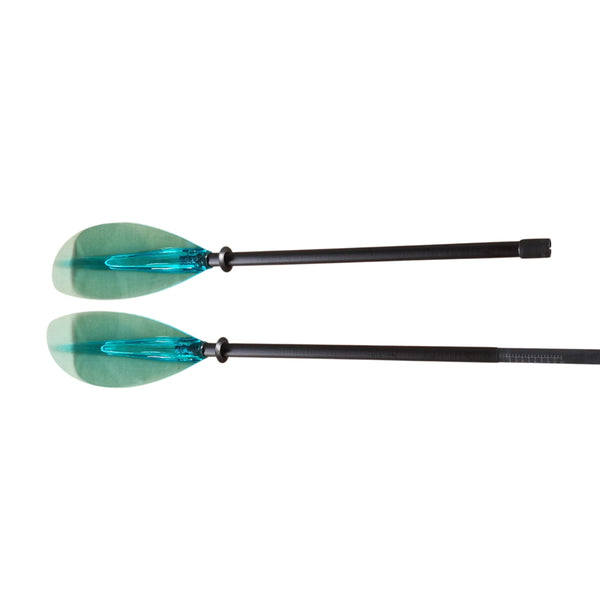 2-Piece Fibreglass Shaft with Polycarbonate Blade Kayak Paddle Blue
