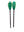2-Piece Fibreglass Shaft with Polycarbonate Blade Kayak Paddle Green