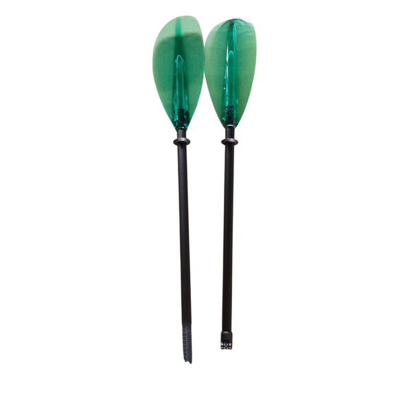 2-Piece Fibreglass Shaft with Polycarbonate Blade Kayak Paddle Green
