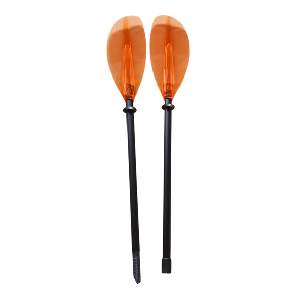 2-Piece Fibreglass Shaft with Polycarbonate Blade Kayak Paddle Orange