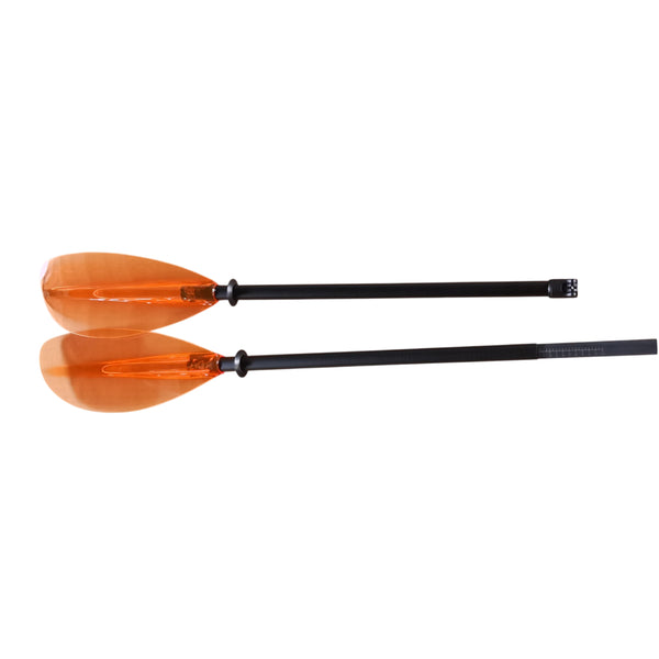 2-Piece Fibreglass Shaft with Polycarbonate Blade Kayak Paddle Orange