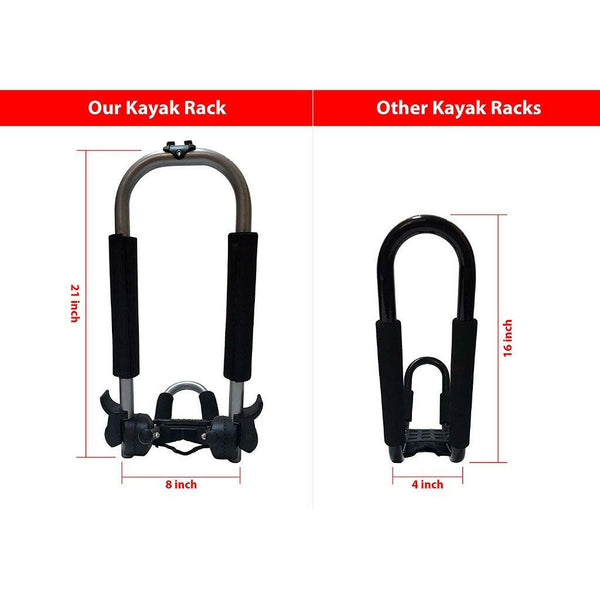 Universal Folding Roof Rack Mount J-Bar Kayak Canoe Carrier.