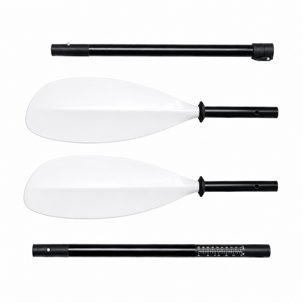 4-Piece Full Fibreglass Kayak Paddle – Adjustable 215-225cm
