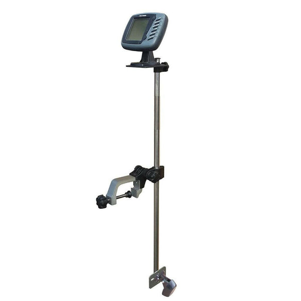 Universal Portable Transducer Bracket & Fishfinder Mount (Clamp Mounted).